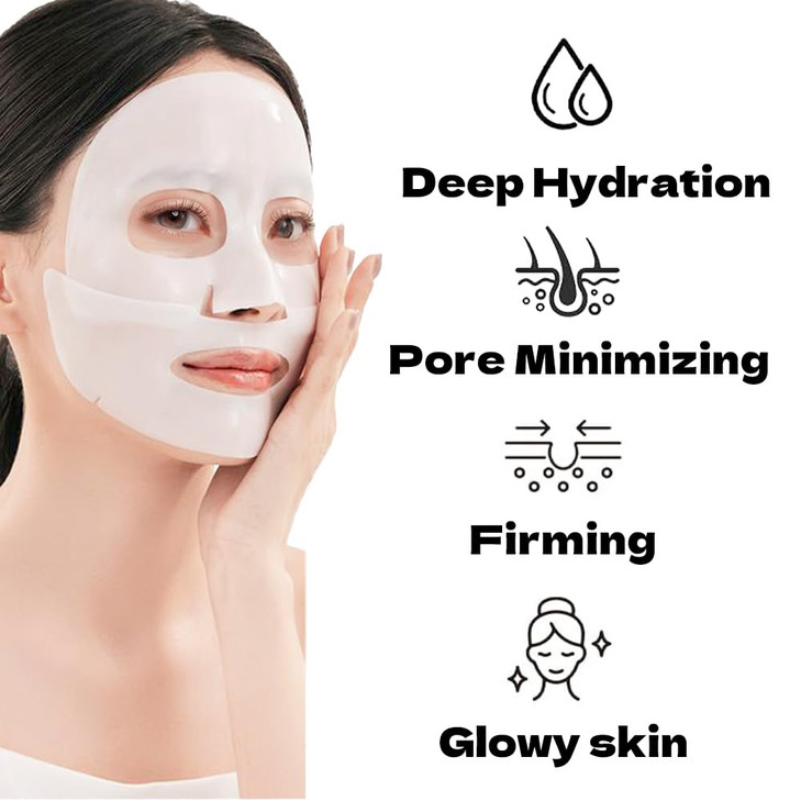 MKBLNP Collagen Face Mask Hydrating Overnight Collagen Face Mask 6 pcs/1 Box Deep Collagen Anti Wrinkle Lifting Mask -