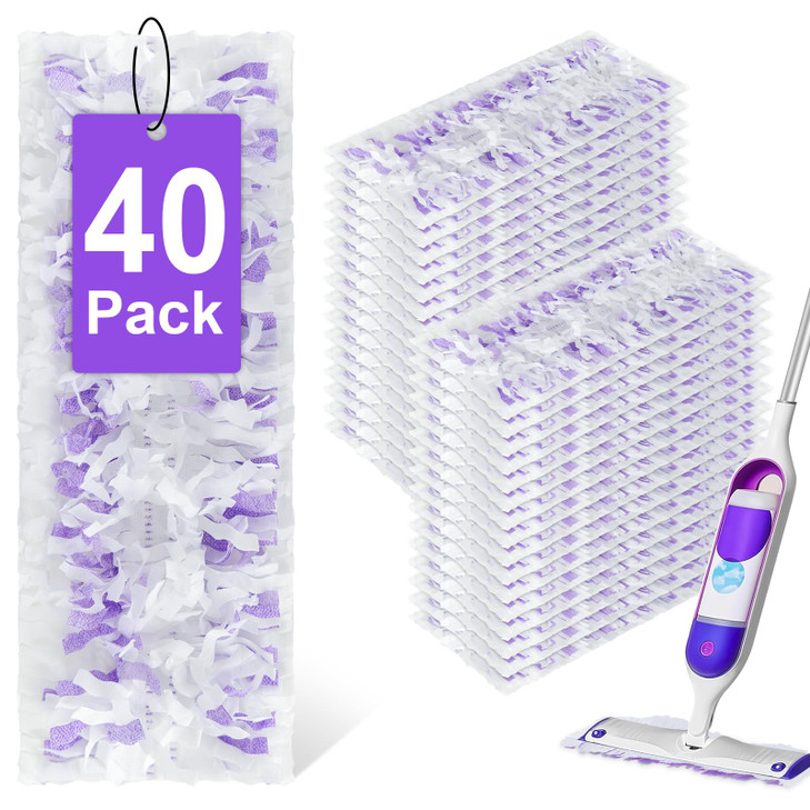 40 Pack Disposable Power Mop Refills for Swiffer Power Mop