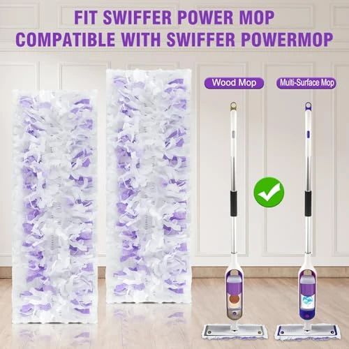 40 Pack Disposable Power Mop Refills for Swiffer Power Mop