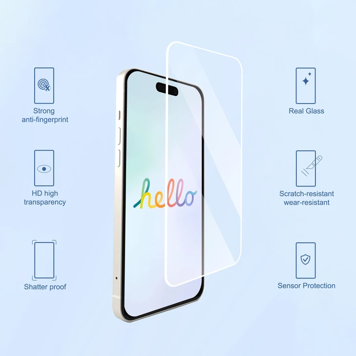 Ailun 3 Pack Screen Protector for iPhone 17 Pro Max, Tempered Glass