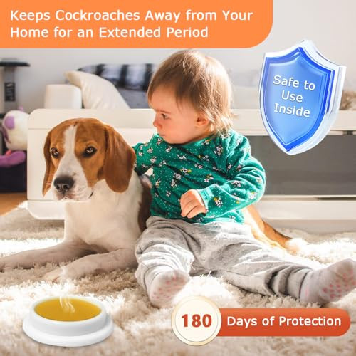 64 Pack Cockroach Gel Bait, Highly Effective Roach Gel Bait Indoor Infestation Solution, Fast Acting Cockroach Killer
