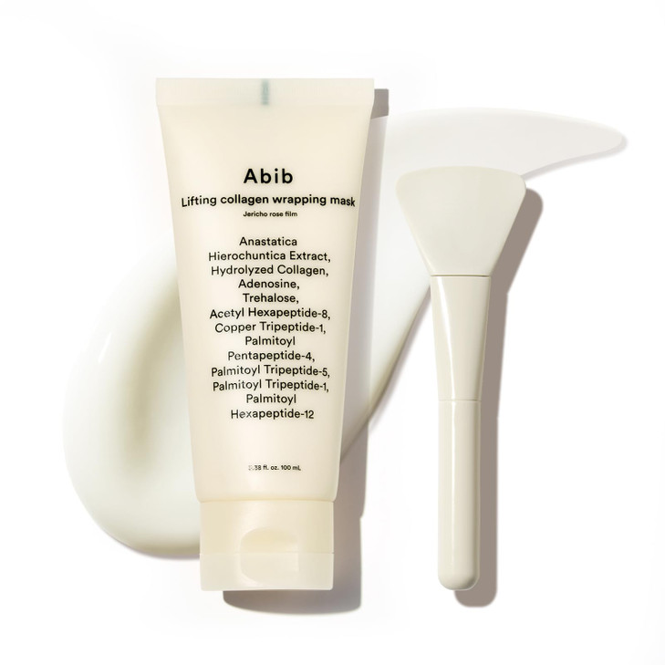Abib Collagen Overnight Wrapping Mask Jericho Rose, Peel Off Face Mask for Glass Skin & Pore Tightening, Lifting &
