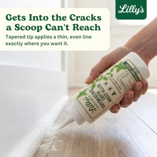 Diatomaceous Earth Food Grade with Peppermint Oil Crawling Insect Killer Indoor Pest Control Powder for Bed Bug, Roach,