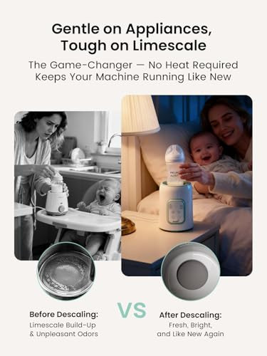 GROWNSY Bottle Sterilizer & Warmer Descaling Tablets Deep Limescale Removal
