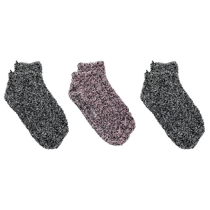 Dr. Scholl's Women's Soothing Spa Low Cut Gripper Socks, 3 Pack, Multi-Colored, Shoe Size: 410