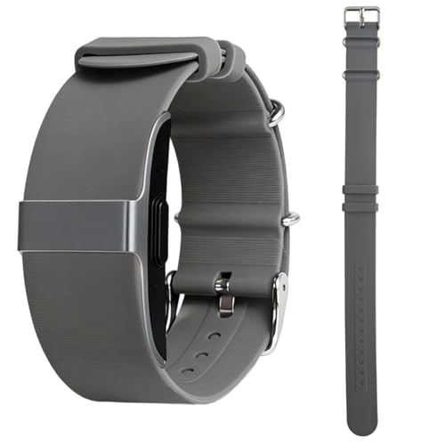 CKONXE Silicone Loop Strap Compatible with Hume Health Band, Soft Silicone Replacement Band Adjustable Clasp Buckle