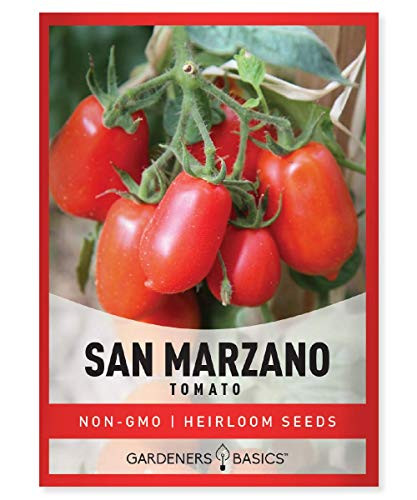 Gardeners Basics, San Marzano Tomato Seeds for Planting Heirloom Non-GMO Seeds for Home Garden Vegetables Makes a
