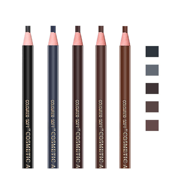 Pinkiou 5pcs Eyebrow Pencils for Women Peel-off Pencil Pull Cord Brow Lamination Pencil Set for Filling Outlining Eye