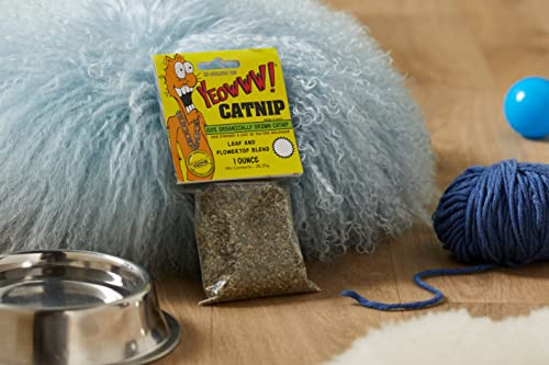 Yeowww! Organically Grown Catnip for Cats - 1oz Bag - Premium Leaves & Flower Tops - No Fillers - Chemical-Free -