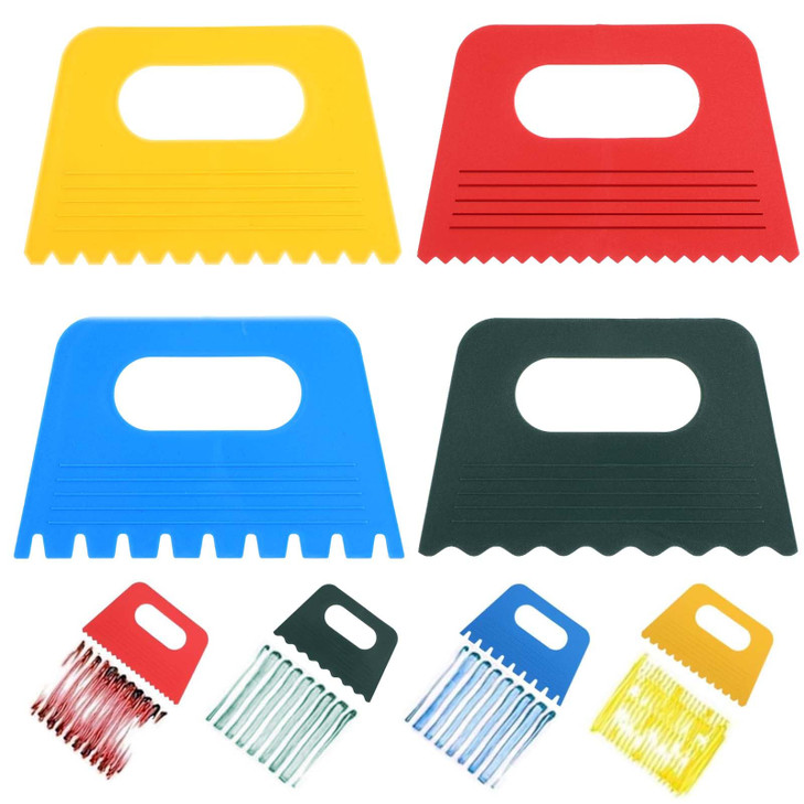 Plastic Paint Scraper Tool, Ymapinc Plastic Textured Art Tools, DIY Graffiti Oil Painting and Drawing Play for Texture