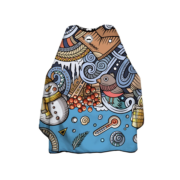 Hair Cutting Barber Cape with Neck Duster Brush, Professional Waterproof Salon Barber Cape, Hair Cutting Accessories, 165 * 145cm (Barber cape-06)