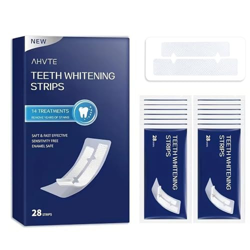 CozyTimes Teeth Whitening Strips,Enamel Safe,Sensitive Teeth,14 Treatments