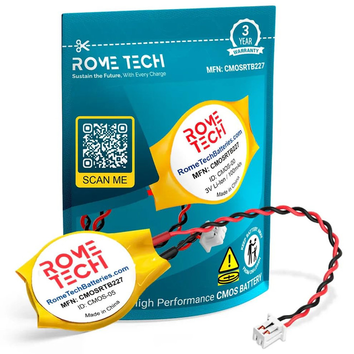 Rome Tech CR2032 CMOS Battery for Lenovo ThinkPad T430 T450S T460 T430I