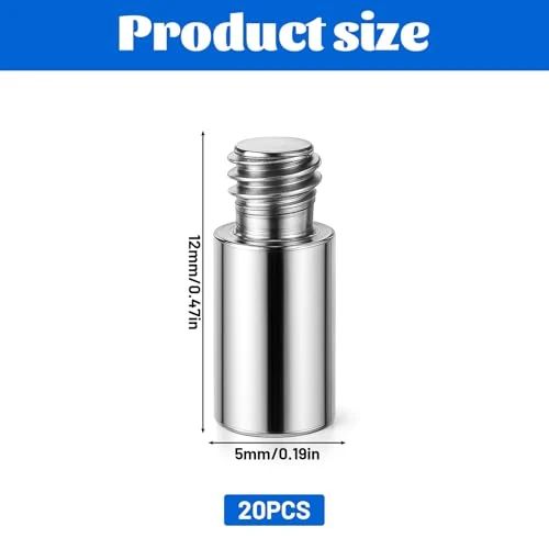20PCS Scrapbook Extension Posts Album Accessories Extension Post Replacement for Binding Extending Post-bound