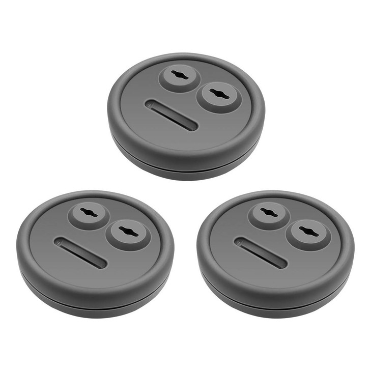 3 Pack Meat Probe Gray Grommets for Weber 85037 Smokey Mountain Cookers