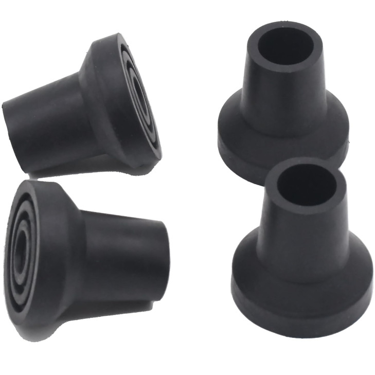 DORANMI Walking Cane Tips, Heavy Duty, Non-Slip 1/2", 4-Pack (1/2 INCH)