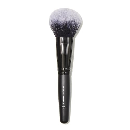 e.l.f. Flawless Face Brush, Synthetic Makeup Brush For Contour & Definition, Great For Powder, Blush & Bronzer, Vegan