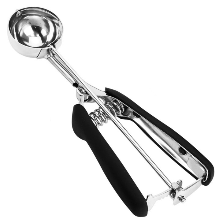 Ice Cream Scoop, 18/8 Stainless Steel Cookie Scoop, Cookie Scoops for Baking, 2 Tbsp/ 30 ml/ 1 oz Cookie Dough Scoop,