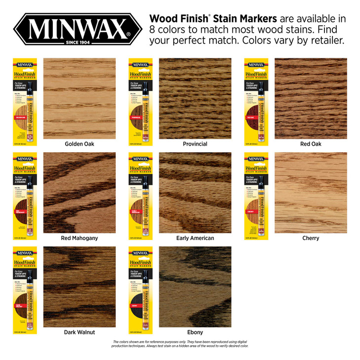 Minwax 63487000 Wood Finish Stain Marker for Touch Ups, Dark Walnut, .33 fl oz