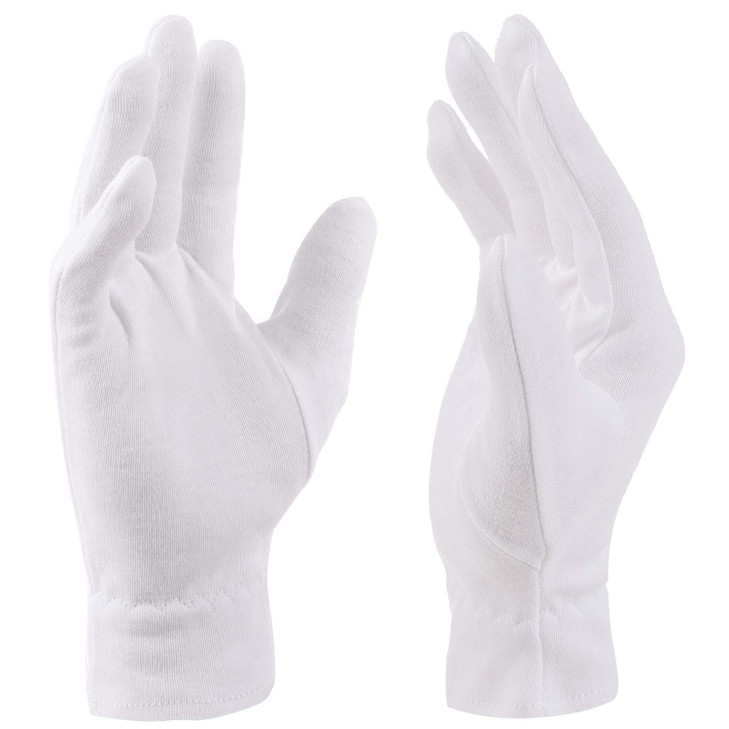 Moisturizing Gloves for Dry Hands Overnight, Selizo 3 Pairs 100 Percent White Cotton Gloves for Women Eczema, Hand
