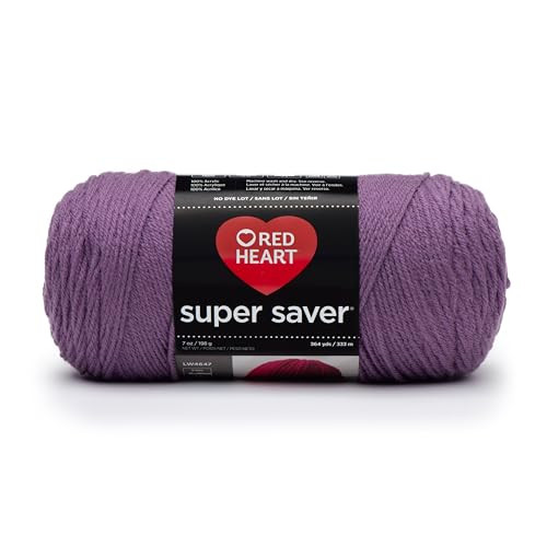 RED Heart Super Saver Yarn, Medium Purple