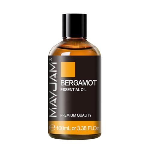 MAYJAM Bergamot Essential Oil for Diffuser Soap Candle Making, 3.38FL.OZ