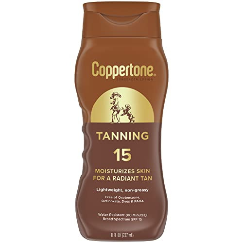 Coppertone Tanning Sunscreen Lotion SPF 8, 8 FL OZ