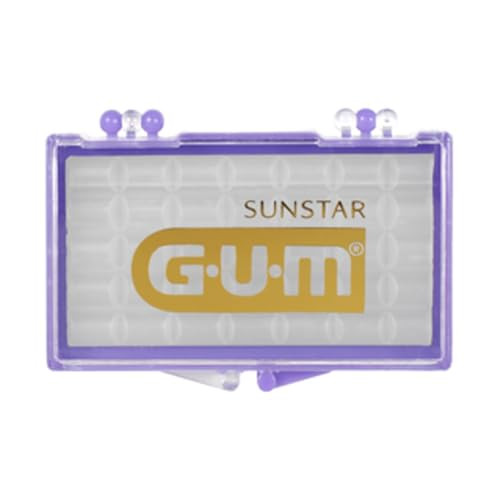 GUM Orthodontic Wax for Braces, Aligners & Dental Devices, Soothing Dental Wax with Vitamin E, Clear, Unflavored, Pack