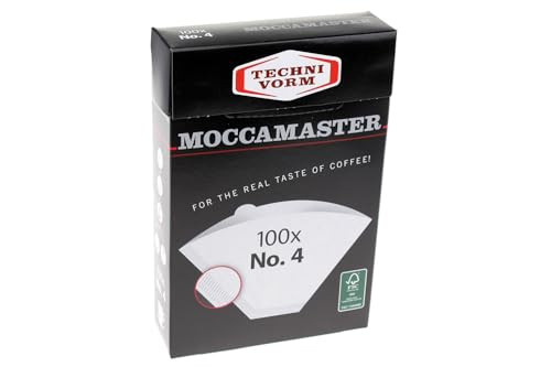 Technivorm Moccamaster #4 White Paper Filters, 100-count per box