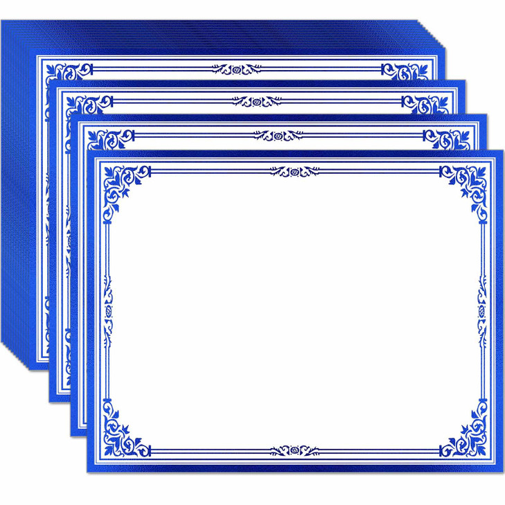 Professional Certificate Paper 8.5 x 11 for Printing, Diploma Paper, Award Certificates Paper, 80 lb, 15 Count, Gold