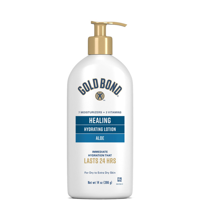 Gold Bond Ultimate Healing Skin Therapy Lotion with Aloe, 14 oz., Non-Greasy & Hypoallergenic