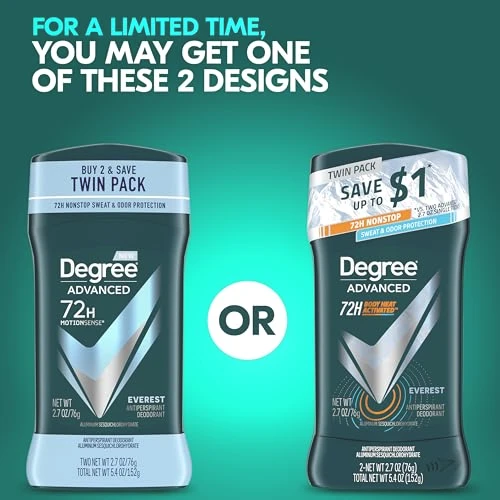 Degree Advanced Antiperspirant Deodorant Everest 2.6 oz 2 Count