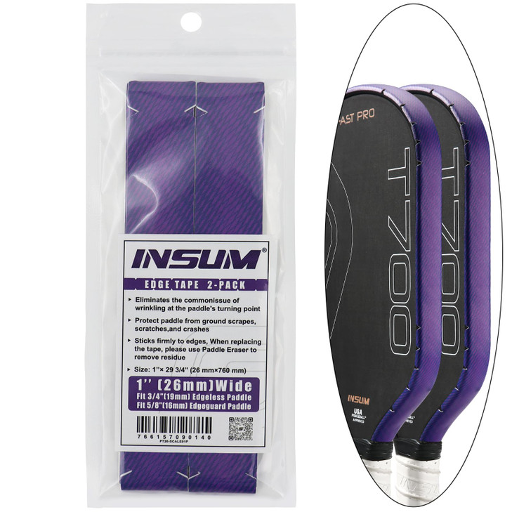 INSUM Pickleball Paddle Edge Guard Tapes Protection Tapes, Pre-Cut V, 20/23/26mm Width Protective Tapes for All