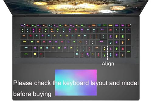 Uhamn Clear Keyboard Cover Skin Compatible for 2024 2025 18" MSI Titan/Vector/Raider/Stealth 18 HX AI, Vector/Raider