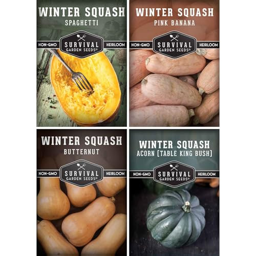 Winter Squash Seeds 4 Variety Pack for Planting