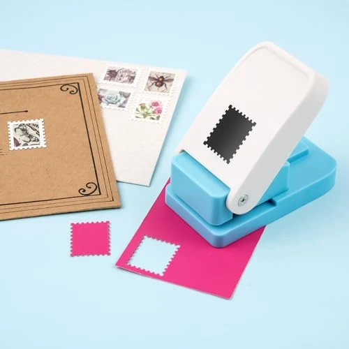 Stamp Puncher, Stamp Punch, 1x0.8 inch Postage Stamps Puncher, Scrap a Day Punch, StampCutter HolePunch, Lever Craft