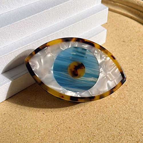 Big Blue Evil Eye Hair Claw Clip Ojo Hold Hair Pin Nonslip Large Turkey Amulet Lovely Cute Eye Strong Hairpin for