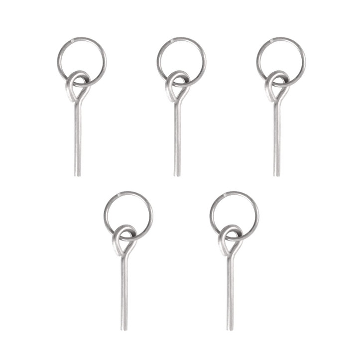 BRILLIANCE4U Tent Pin & Ring Replacement, Tent Pole Connectors, Aluminum Tent Pole Rings with 1 Pin, Tent Building