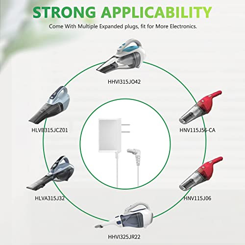 Czepa 15V Charger Compatible with Black and Decker Dustbuster Handheld Vacuum HHVI315JO42 HHVI320JR02 HLVA320JS10