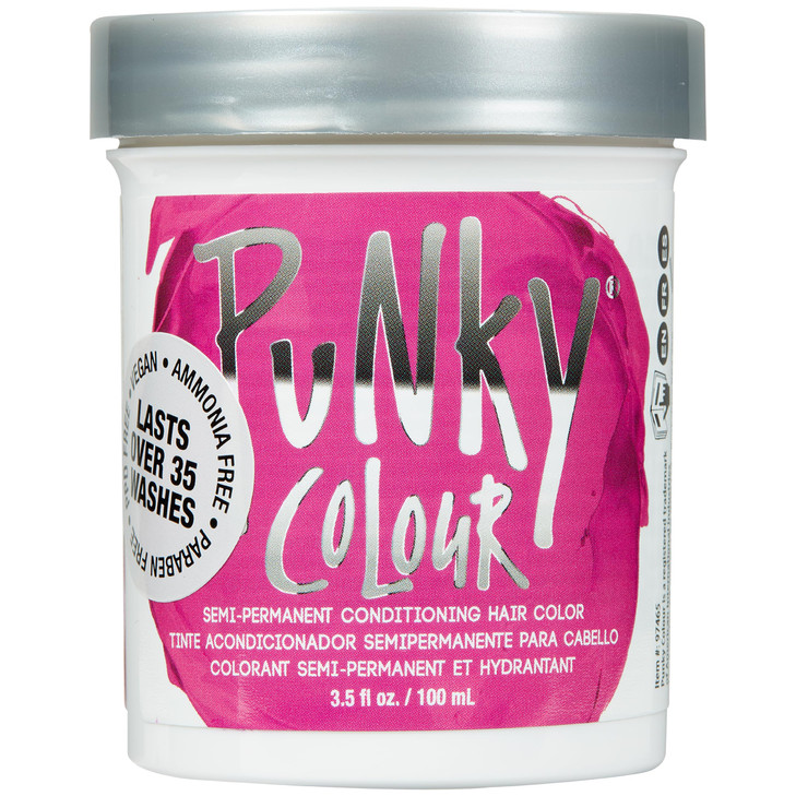 Punky Colour Flamingo Pink Semi Permanent Hair Color  Vibrant Pink Hair Dye, Vegan & Cruelty-Free Conditioning