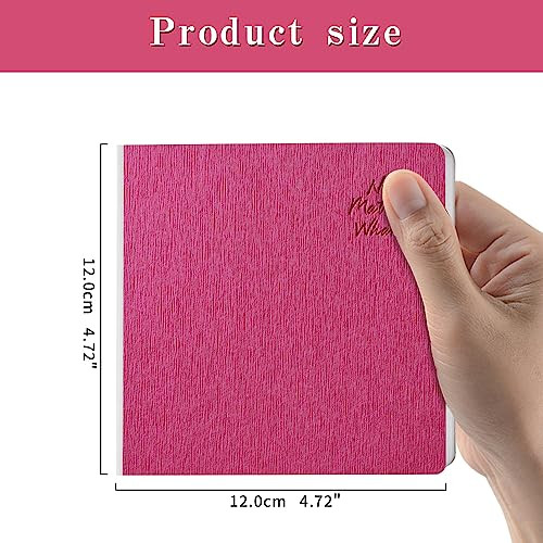 Rosered Hardcover Sketchbook Square Hardbound Sketch Journal 4.7 x 4.7 Inch 42 Sheets Art Book 250GSM Ultra Smooth