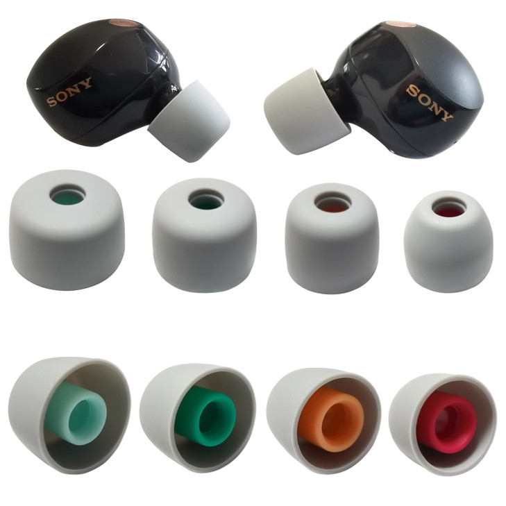 Soft Silicone Ear Tips for Sony WF-1000XM5/WF-1000XM4 Replacement Tips