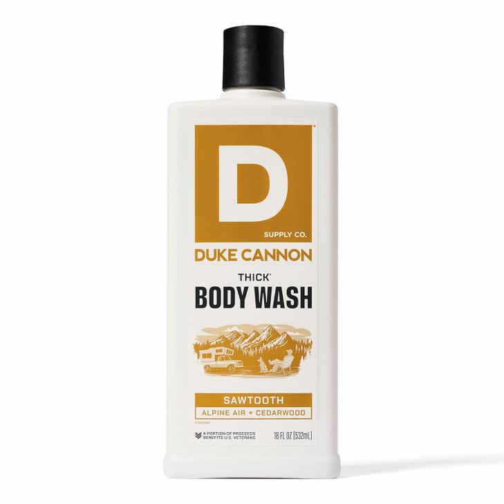 Duke Cannon Supply Co. Mens THICK Body Wash - Free of Sulfate, Paraben, & Phthalates Leaving Skin Soft and Hydrated -