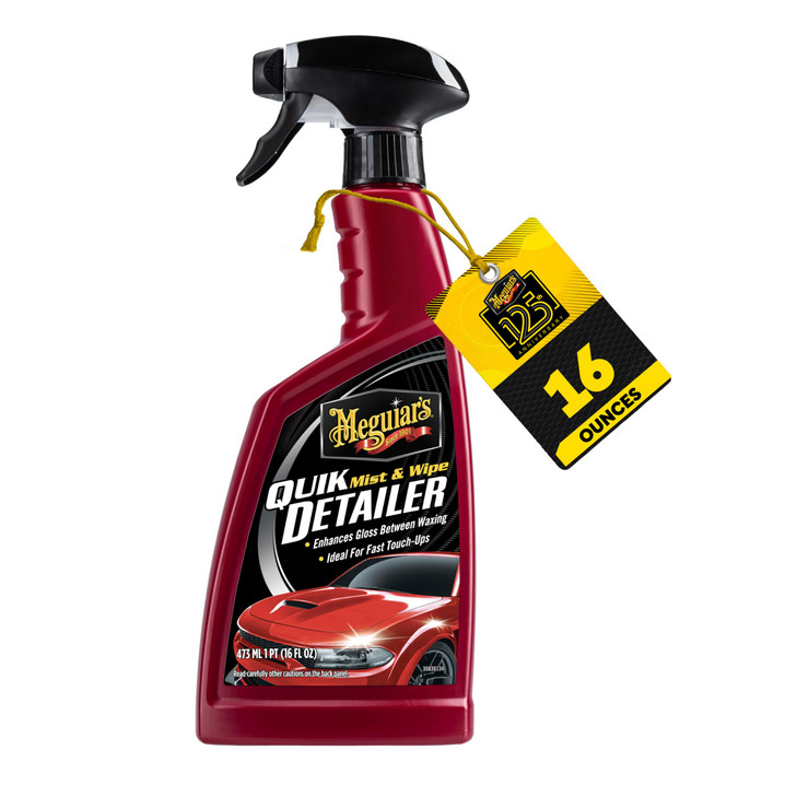 Meguiar's Quik Detailer Mist & Wipe, 16 Oz