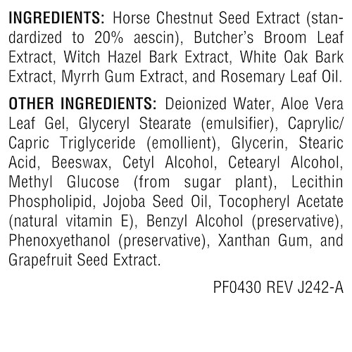 Planetary Herbals Horse Chestnut Cream - Tonifier for Tissues and Vein Appearance - 2 oz