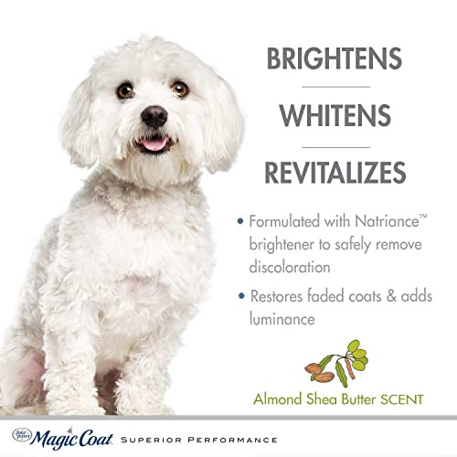 Four Paws Magic Coat Bright White Dog Shampoo, Almond Shea Butter Scent