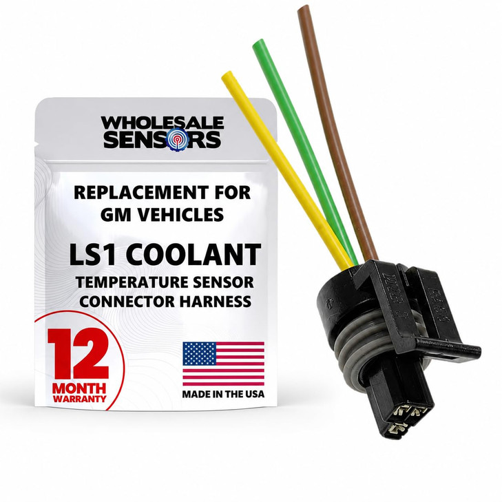 GM LS1 Coolant Replacement Temperature Sensor CTS Connector Harness 3-Wire | Made in The USA | 12 Month Warranty