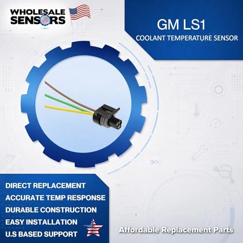 GM LS1 Coolant Replacement Temperature Sensor CTS Connector Harness 3-Wire | Made in The USA | 12 Month Warranty