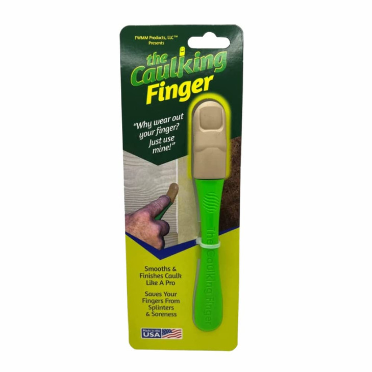 The Caulking Finger, A Caulk Smoothing Tool Providing Smooth Finishing to Caulks Like a Professional. Comfort Grip,