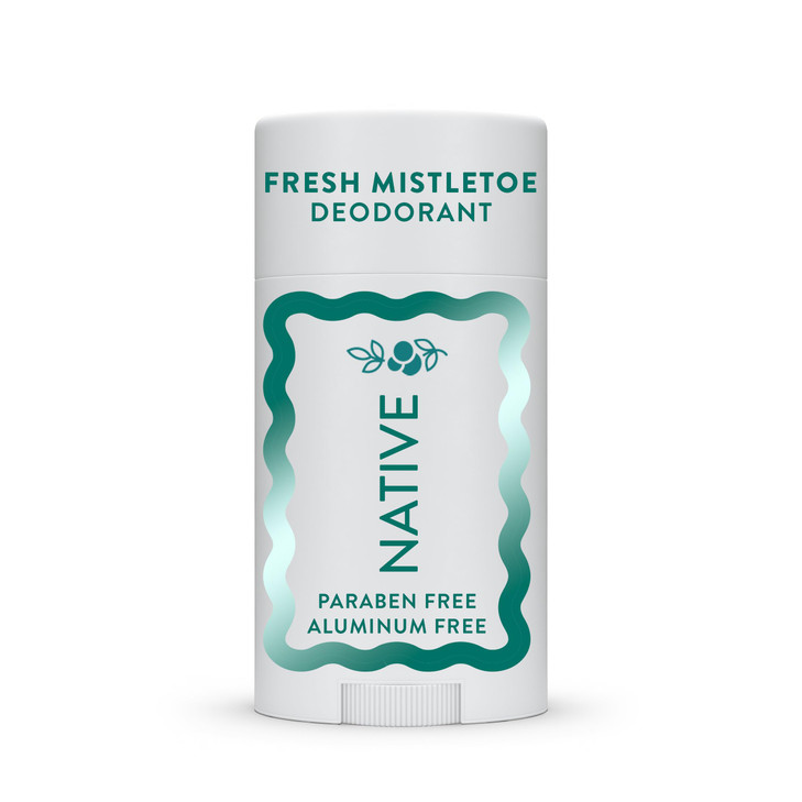 Native Deodorant, Holiday Edition, Fresh Mistletoe Scent, Contains Naturally Derived Ingredients, 72 Hour Odor Control
